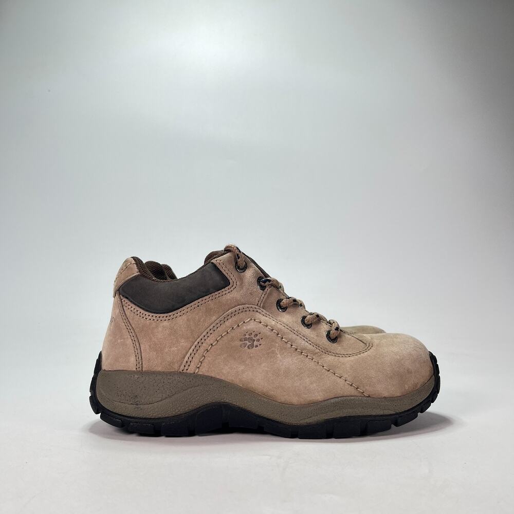 Wolverine Taupe Grey Nubuck Leather Low Cut Outdoor Hiking Shoes Womens Size 6.5